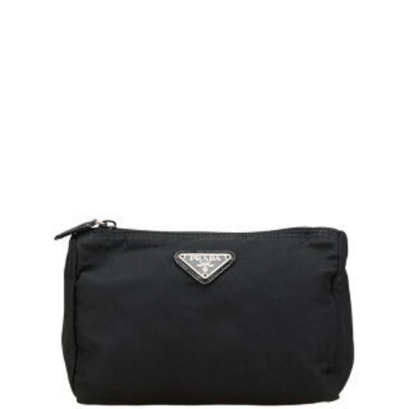 Prada triangle pouch black nylon - Picture 1 of 7